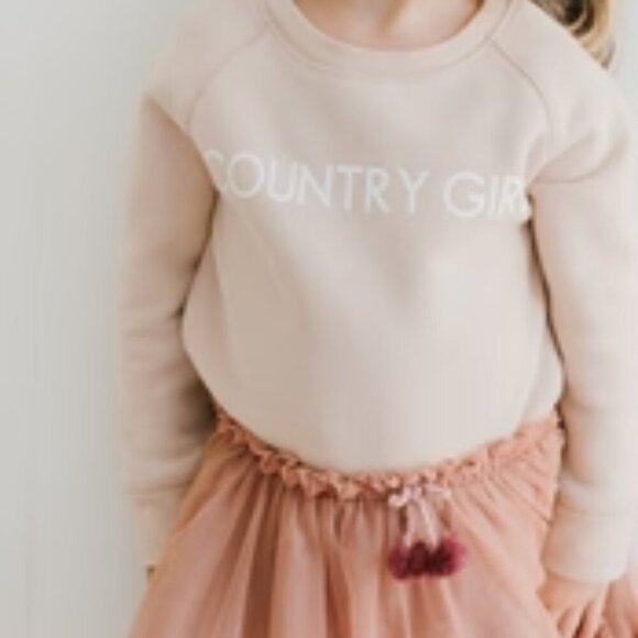 BRUNETTE THE LABEL"COUNTRY GIRL" Little Babes Classic Crew x Monika Hibbs 10/12 - Picture 2 of 5